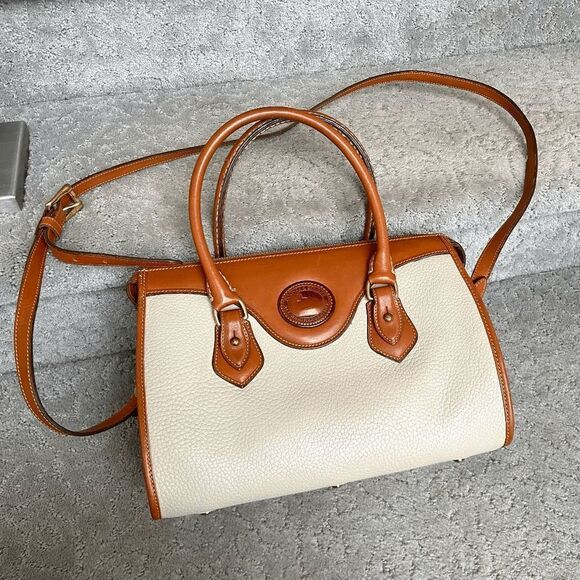 Authentic 90s Dooney & Bourke Custom Restored Convertable Shoulder Satchel - Picture 1 of 14